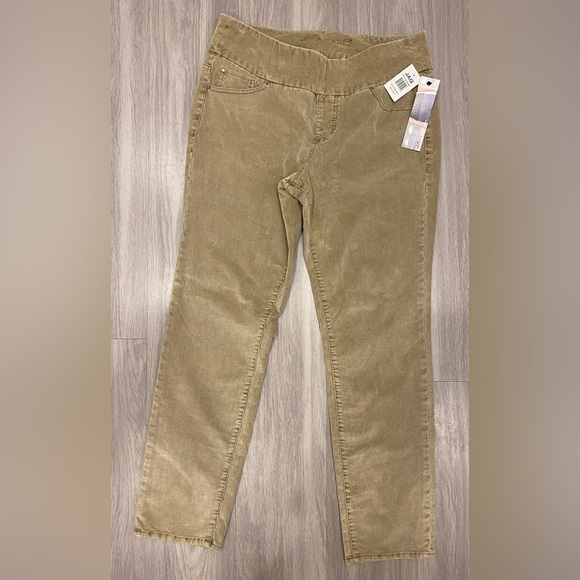 Jag Jeans High Rise Skinny Corduroy Pants Beige Pull On Pockets Size 16 NWT New - Picture 1 of 11